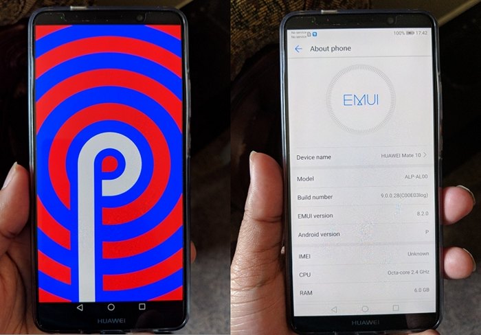 Android 9 (P) для Huawei Mate 10 уже тестируется производителем: операционная система запущена на Huawei Mate 10 Pro