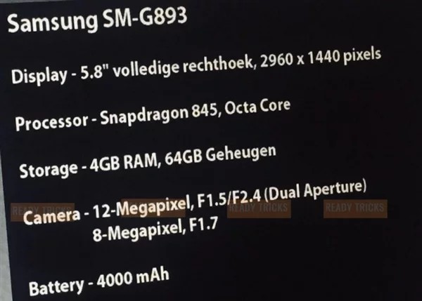 Samsung Galaxy S9 Active. Технические характеристики защищенного флагмана просочились в Сеть
