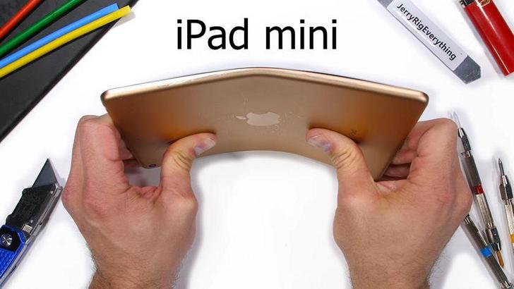 Новый iPad mini в тестах на жесткость конструкции и ремонтопригодность показал себя не лучшим образом