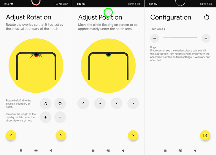 Новые приложения для Android. Notch Pie — индикатор заряда батареи в виде светящегося ободка выреза экрана на вашем смартфоне