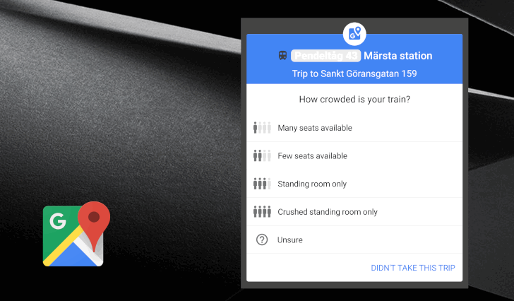 Google Карты будут спрашивать пассажиров метро, насколько заполнены их поезда