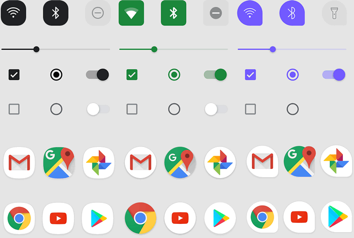В Android Q появилось приложение «Pixel Themes» для смены шрифта, формы иконок и цветового оформления интерфейса