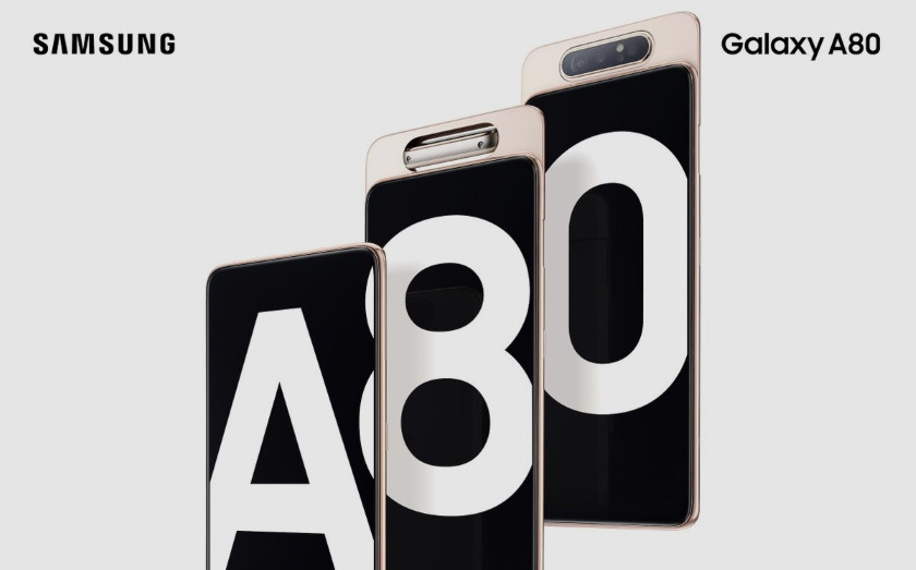 Samsung Galaxy A80. Слайдер с тройной поворотной камерой и процессором Snapdragon 675 на борту Samsung Galaxy A80. Слайдер с тройной поворотной камерой и процессором Snapdragon 675 на борту