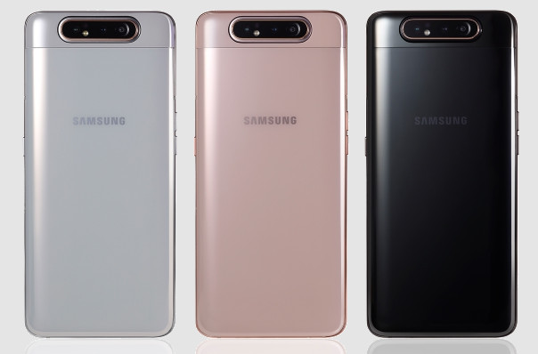 Samsung Galaxy A80. Слайдер с тройной поворотной камерой и процессором Snapdragon 675 на борту