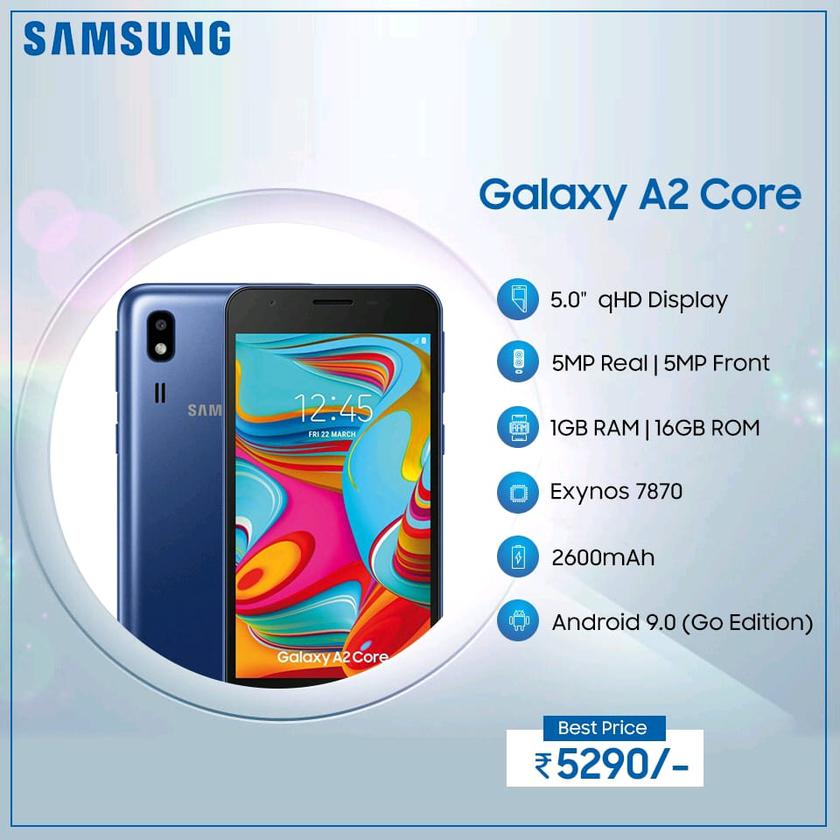 Samsung Galaxy A2 Core. Ультрабюджетный смартфон за $76