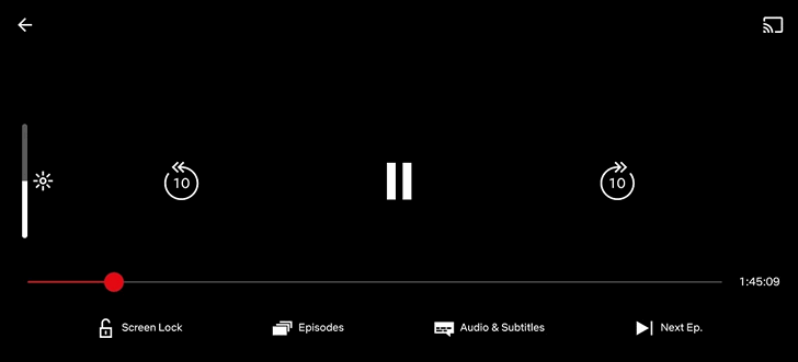 Приложения для Android. Netflix получило кнопку для блокирования экрана чтобы избежать случайных касаний во время просмотра