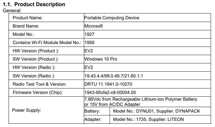 Surface Go 2. Удешевленная версия фирменного планшета Microsoft замечена в FCC