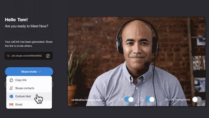 Общаться без регистрации в Skype можно с помощью сервиса Meet Now