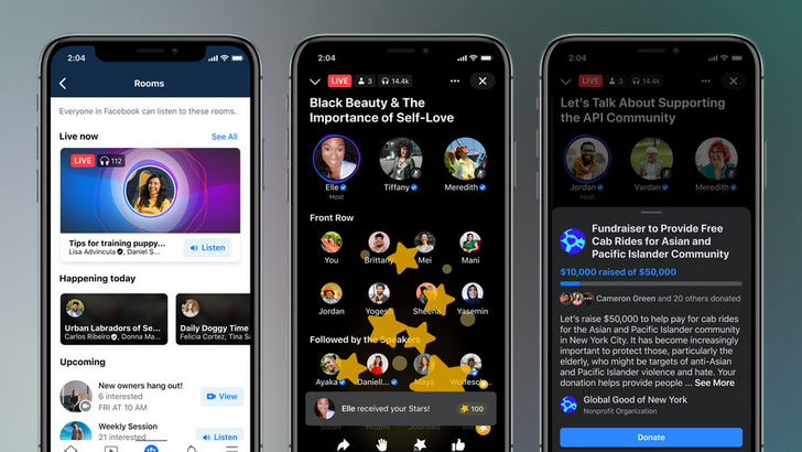 Facebook для iOS и Android получил поддержку аудиочатов, подкастов и «звуковые фрагменты»