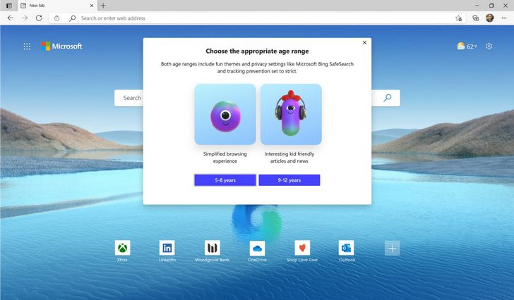 Microsoft Edge. Браузер получил детский режим, чтобы ваши дети могли безопасно путешествовать в Интернете