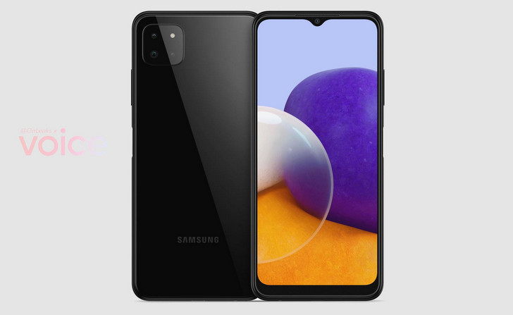 Galaxy A22. Внешний вид и сведения о начинке самого дешевого смартфона Samsung с 5G модемом на борту