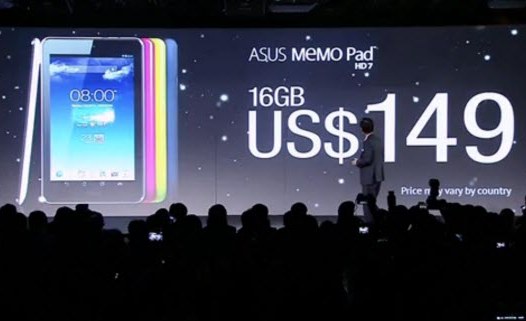 Android планшет Asus Memo Pad HD 7. Четырехъядерный процессор, Full HD экран и цена $ 129
