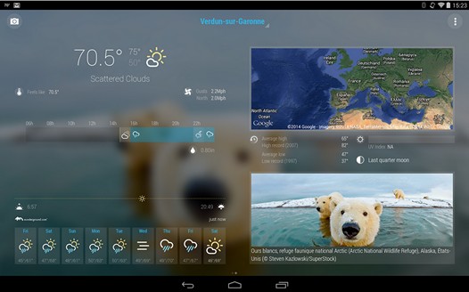 Новые программы для Android. Bright Weather от LevelUp Studio. Небольшое, но полноценное и симпатичное приложение для прогнозов погоды