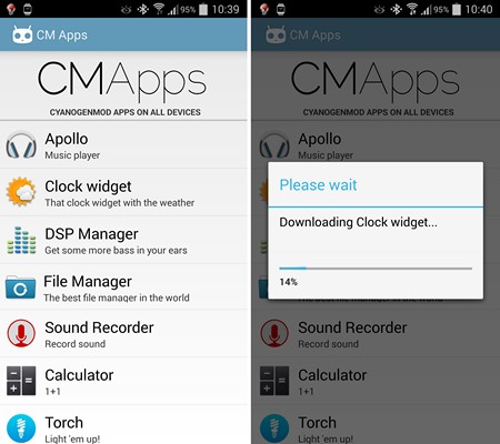 CM Apps. Возможность установки CyanogenMod приложений без перепрошивки вашего Android устройства