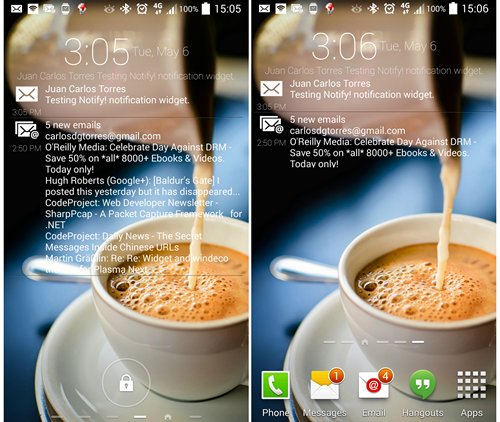 Программы для Android. Notify! Отображение избранных уведомлений на рабочем столе или экране блокировки вашего устройства