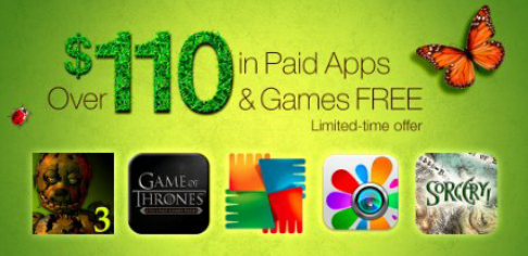Скидки в Amazon App Store. Бесплатный набор игр и приложений для Android смартфонов и планшетов, которые в другое время вам обошлись бы в $110
