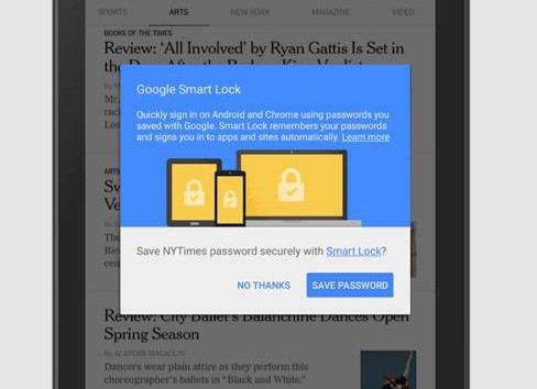 Новые возможности Android. «Smart Lock for Passwords» позволит синхронизировать пароли приложений между всеми вашими устройствами