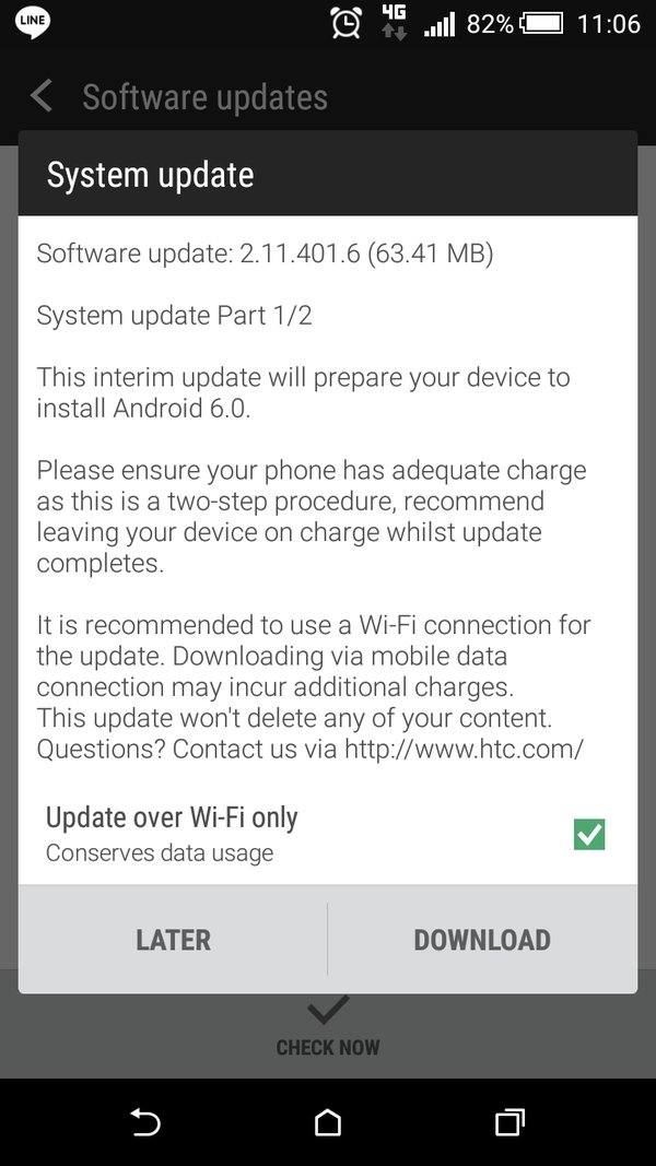 Обновление Android 6.0 Marshmallow для HTC Desire 820 выпущено