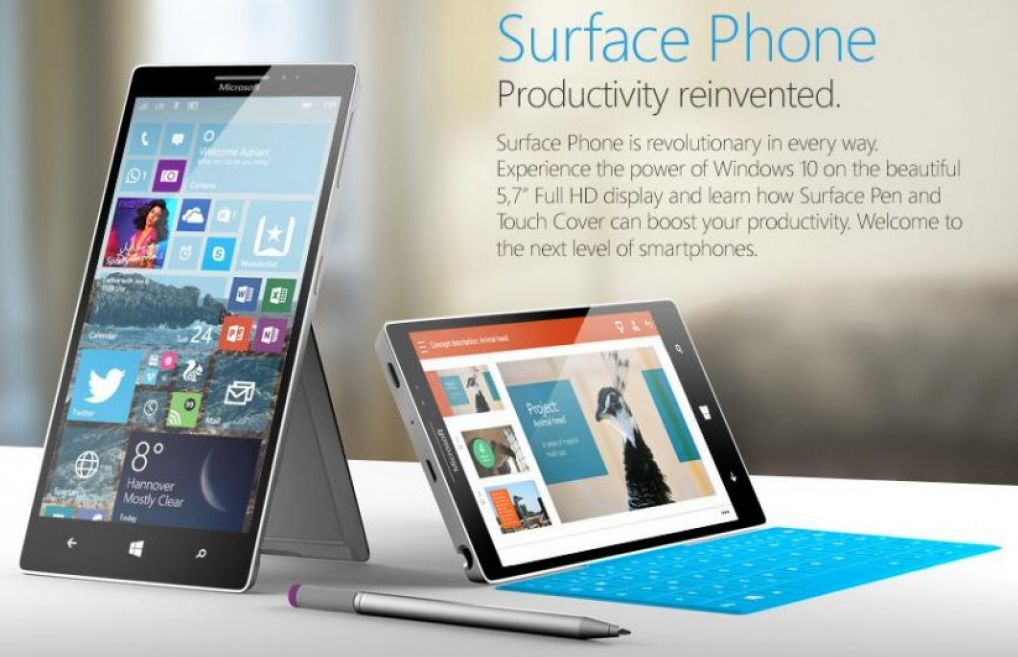 Так будет выглядеть Microsoft Surface Phone?