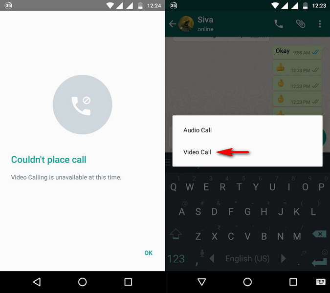 WhatsApp для Android вскоре получит возможность видеовызовов