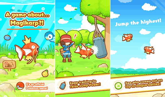 Новые игры для Android. Magikarp Jump появилась в Google Play Маркет