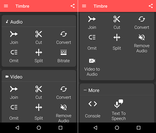 Новые приложения для Android. Аудио видео редактор Timbre: обрезка, склеивание и конвертирование аудио/видео файлов прямо на смартфоне или планшете
