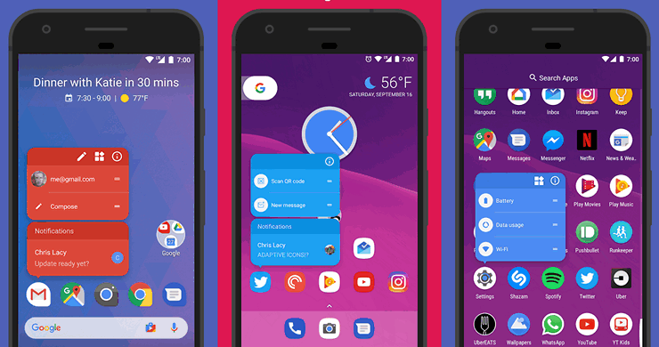 Приложения для Android. Лончер Action Launcher обновился получив ряд новых функций и возможностей лончера Google из Android P