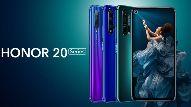 Honor 20 и Honor 20 Pro официально представлены. Смартфоны флагманского уровня с процессором Kirin 980 и камерами с четырьмя объективами на борту