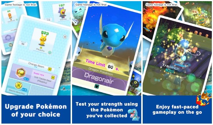 Новые игры для Android. Pokemon Rumble Rush  — очередная игра популярной серии появилась в Google Play Маркет