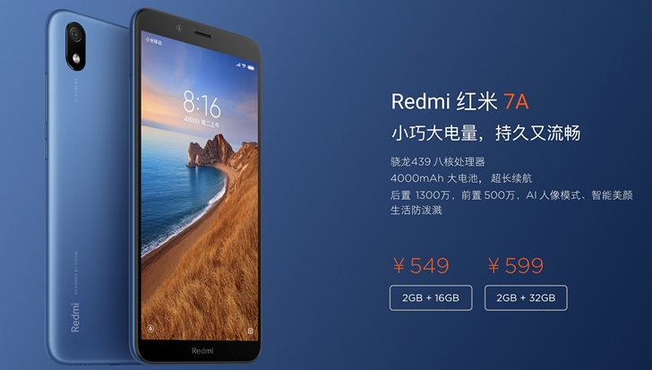  Redmi 7A