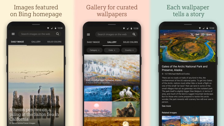 Bing Wallpapers. Приложение порадует владельцев Android устройств ежедневными красивыми обоями [Скачать APK]