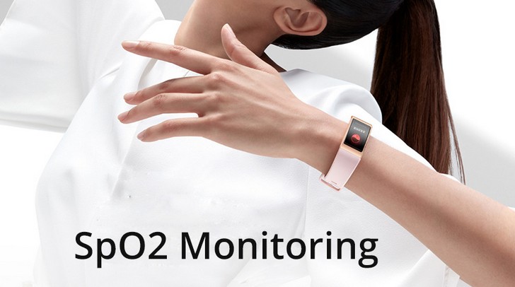 Huawei Band 4. Обновление системы принесло на браслет возможность измерения уровня насыщенности крови кислородом (SpO2)