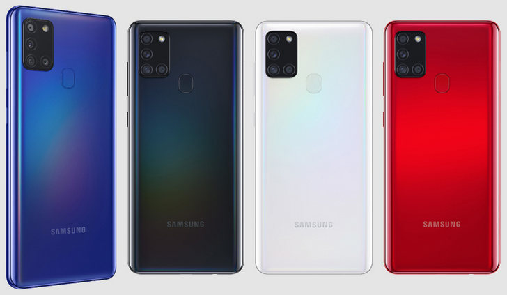 Samsung Galaxy A21s оснащенный 48-мегапиксельной квадро-камерой и аккумулятором с емкостью 5000 мАч официально представлен