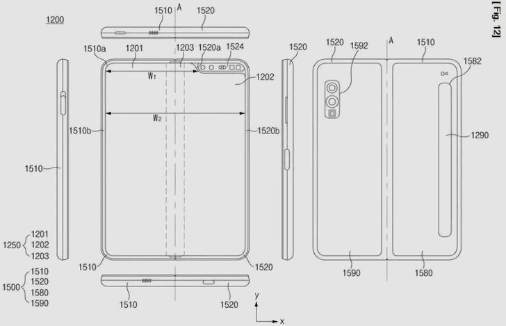 Samsung Galaxy Fold Lite. Удешевленная версия складывающегося смартфона засветилась на эскизах 