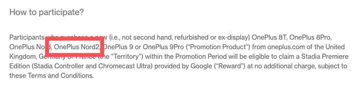 OnePlus Nord 2 готовится к выпуску
