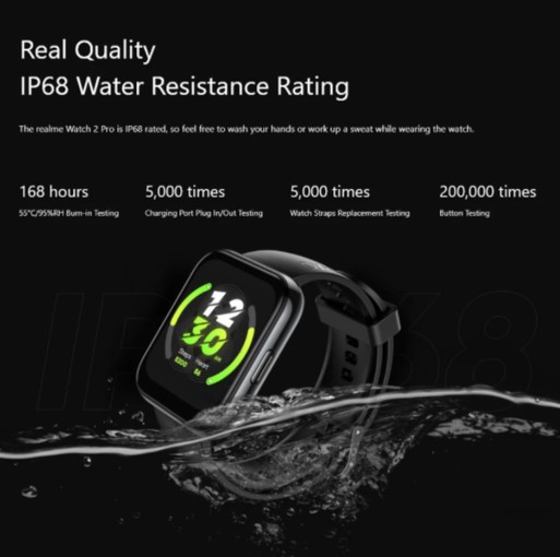 Realme Watch 2 Pro. Недорогие умные часы с 1.75-дюймовым экраном, GPS приемником, водонепроницаемым корпусом, и временем автономной работы до 14 дней