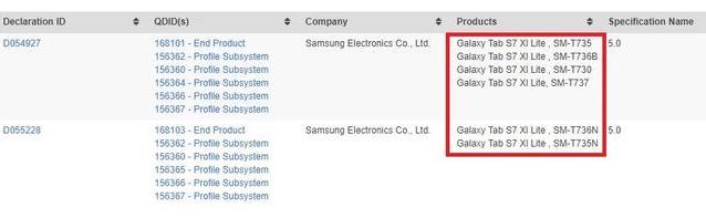 Samsung Galaxy Tab S7+ Lite на самом деле назовут Galaxy Tab S7 XL Lite?