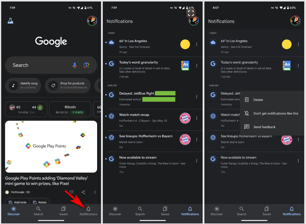 Не пропустите ничего важного: Google добавила вкладку "Уведомления" в мобильное приложение