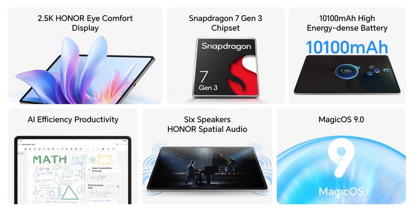 Honor Pad 10: новый среднебюджетный планшет с большим экраном и мощной начинкой