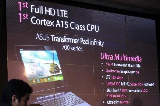 Планшетный ПК Asus Transformer Prime Infinity