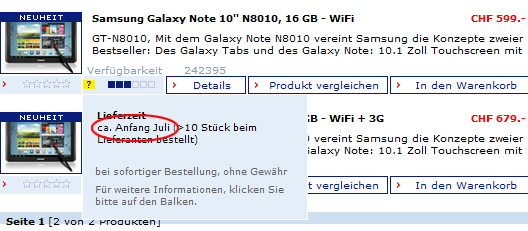 Samsung Galaxy Note 10.1 цена от 499 Евро