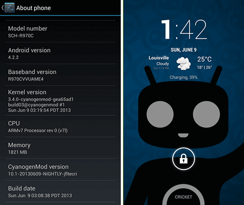 Кастомные Android прошивки. CyanogenMod 10.1 теперь поддерживает планшет Sony Xperia Tablet Z , международную версию Galaxy S4 LTE (i9505) и Galaxy S4 Cricket
