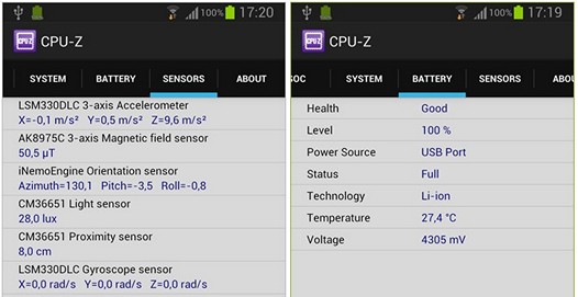 CPU-Z Beta теперь доступно и для Android устройств и позволит узнать всё о вашем планшете или смартфоне