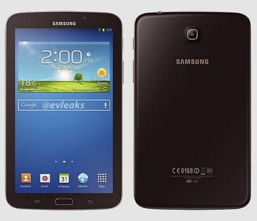 Samsung Galaxy Tab 3 7.0 в корпусе золотисто-коричневого цвета 