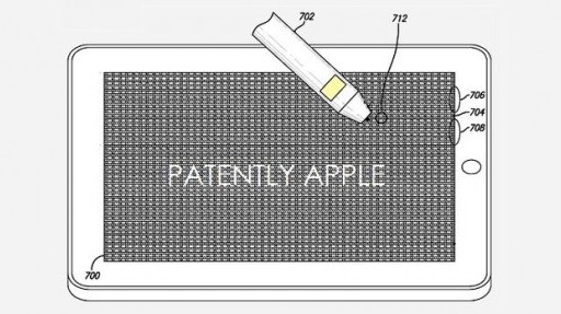 Новый патент Apple описывает идею экрана планшета с поддержкой стилуса iPen