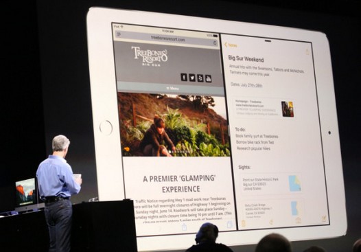 Apple iPad вместе с iOS 9 получит возможность запуска нескольких приложений на разделенном экране   