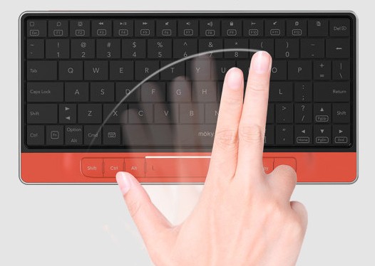 Клавиатура Moky с возможностью использования всей её поверхности в качестве тачпада вскоре появится на рынке