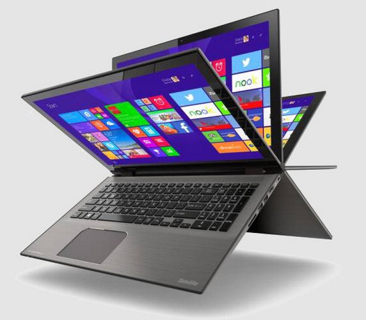 Toshiba Satellite Radius. Конвертируемый в Windows планшет ноутбук с откидным как у Lenovo Yoga экраном