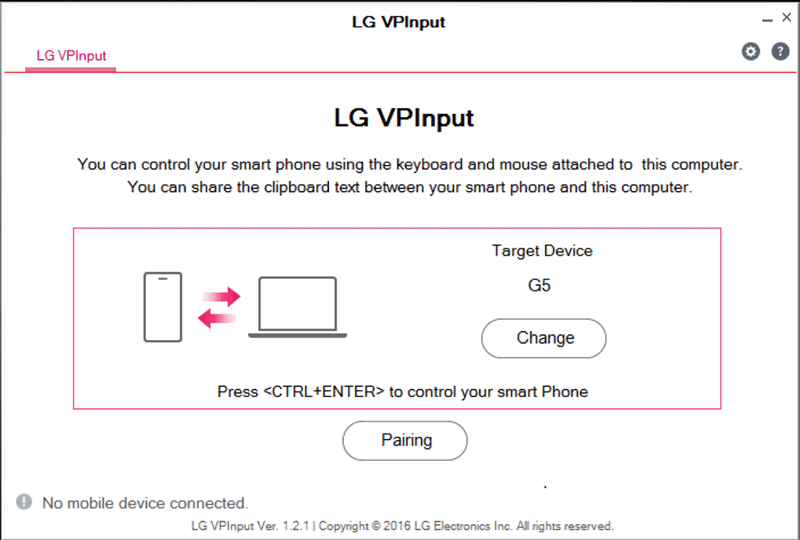 Новые приложения для Android. LG VPInput — дистанционное управление Android смартфоном с ПК через Bluetooth