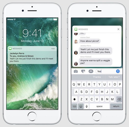 iOS 10: новая система уведомлений будут доступна не только на iPhone 6s